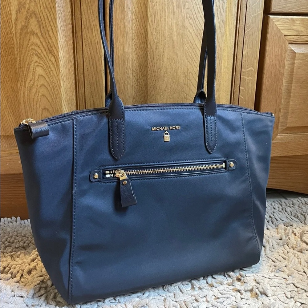 Navy Michael Kors Tote